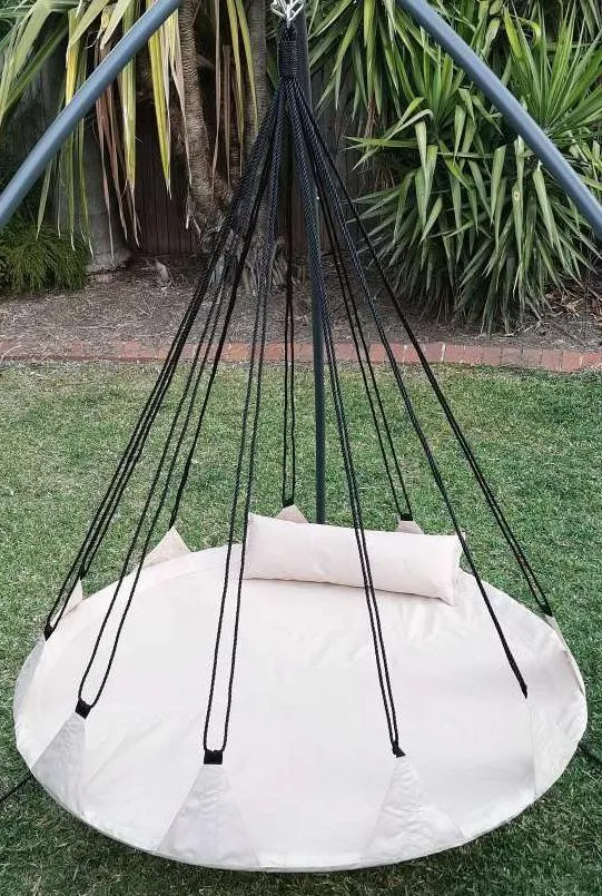 150cm Outdoor Hangout Hanging Nest in Beige Colour