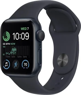 Apple Watch SE (2nd Gen, GPS, 40mm) - Midnight Aluminium Case with Midnight Sport Band