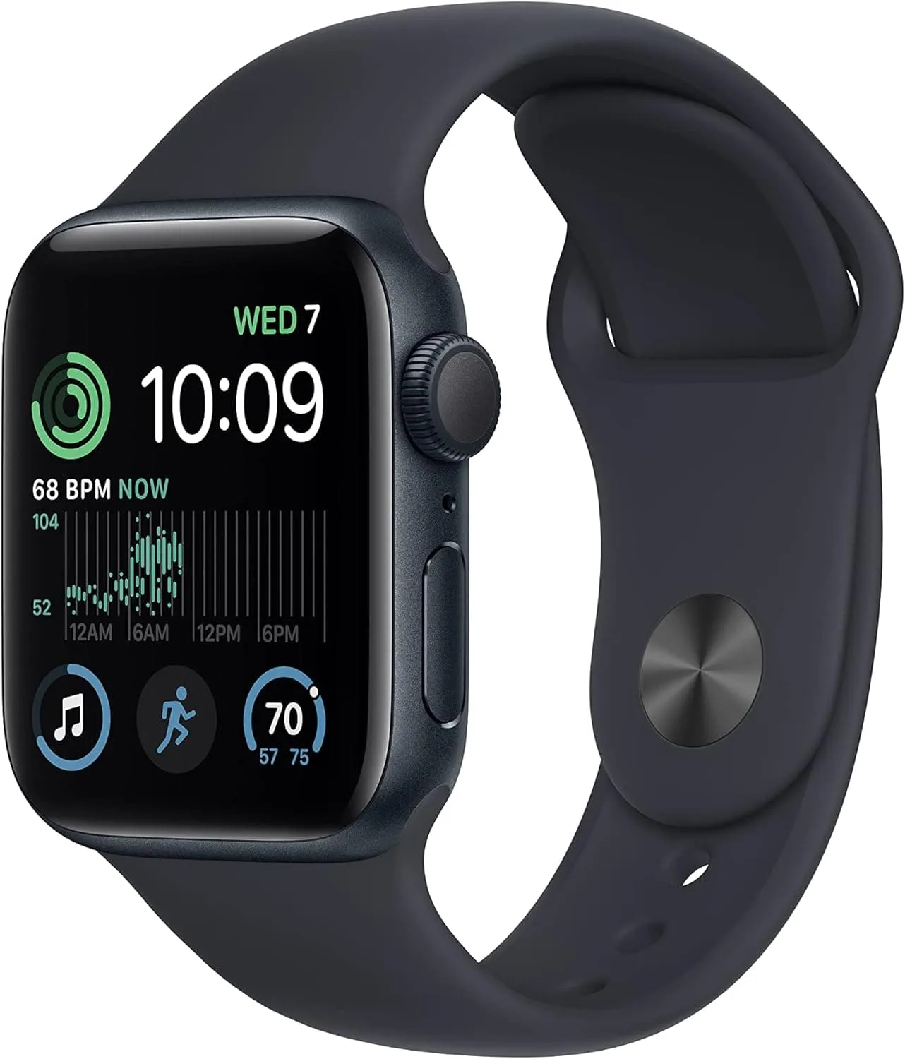 Apple Watch SE (2nd Gen) GPS   Cellular, 40mm - Midnight Aluminium Case with Sport Band