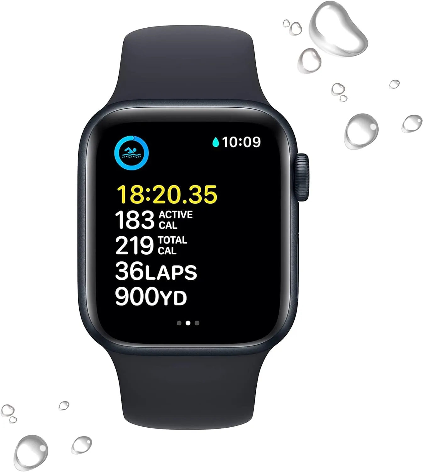 Apple Watch SE (2nd Gen) GPS   Cellular, 40mm - Midnight Aluminium Case with Sport Band