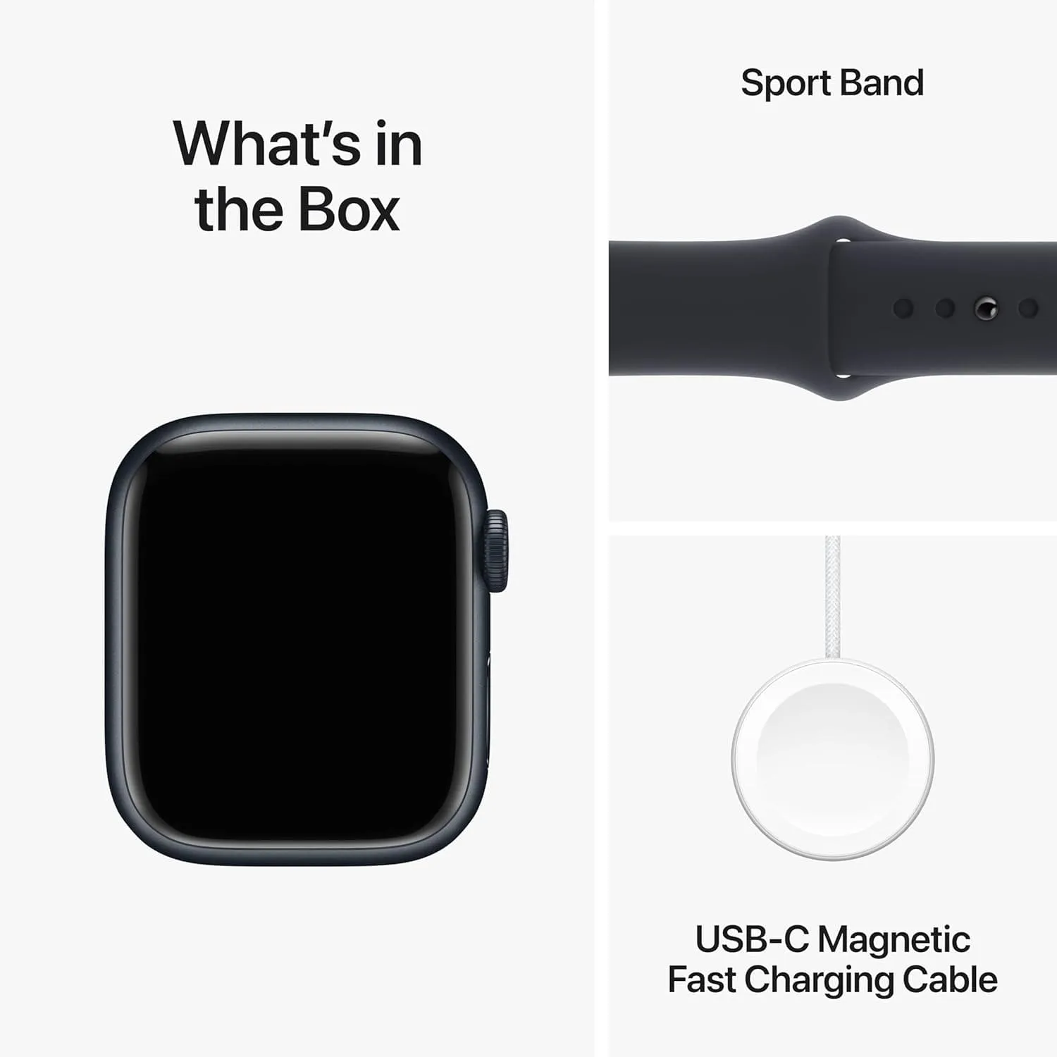 Apple Watch Series 9 (41mm, GPS   Cellular) - Midnight Aluminium Case with Midnight Sport Band