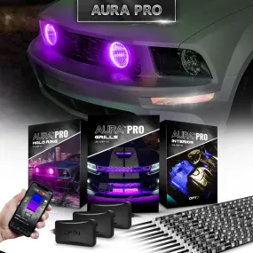 AURA 5th gen (S197) Mustang Bundle: RGB Halo O rings   Grille   Interior w- Bluetooth