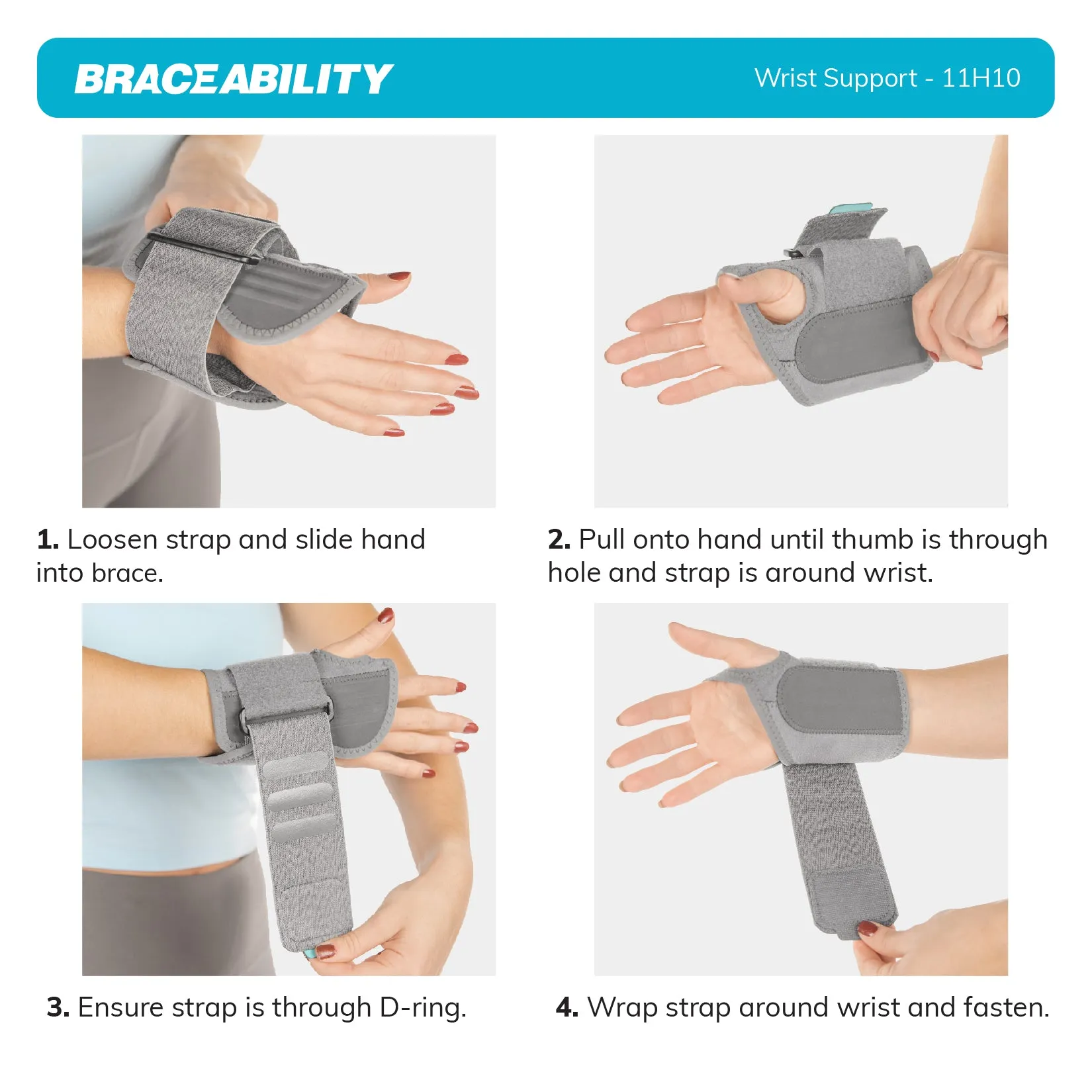 Court Comfort Wrist - Sports Hand Wrap Brace for Tennis and Pickleball Support