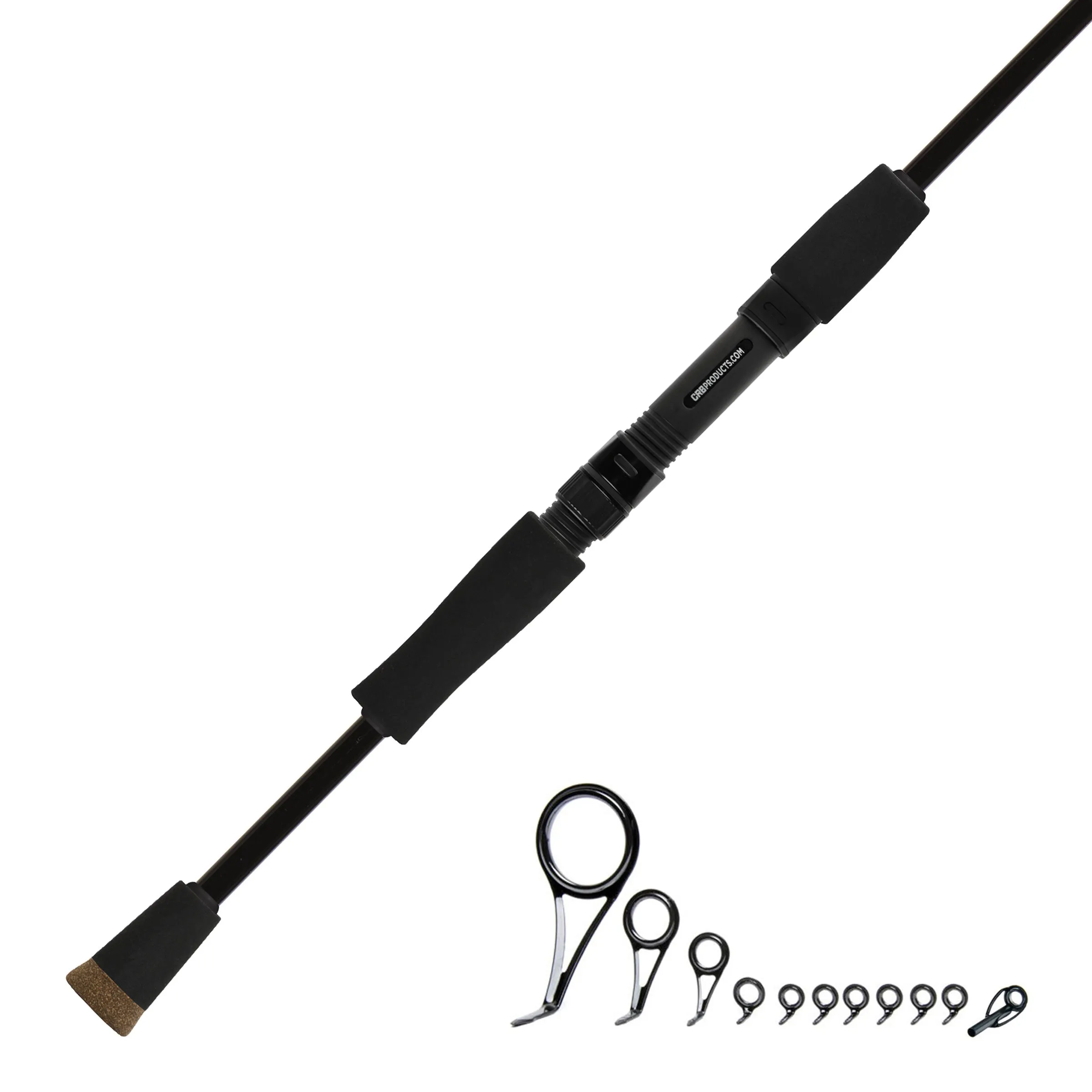 CRB 6'6" Light 2-Piece Color Spinning Rod Kit