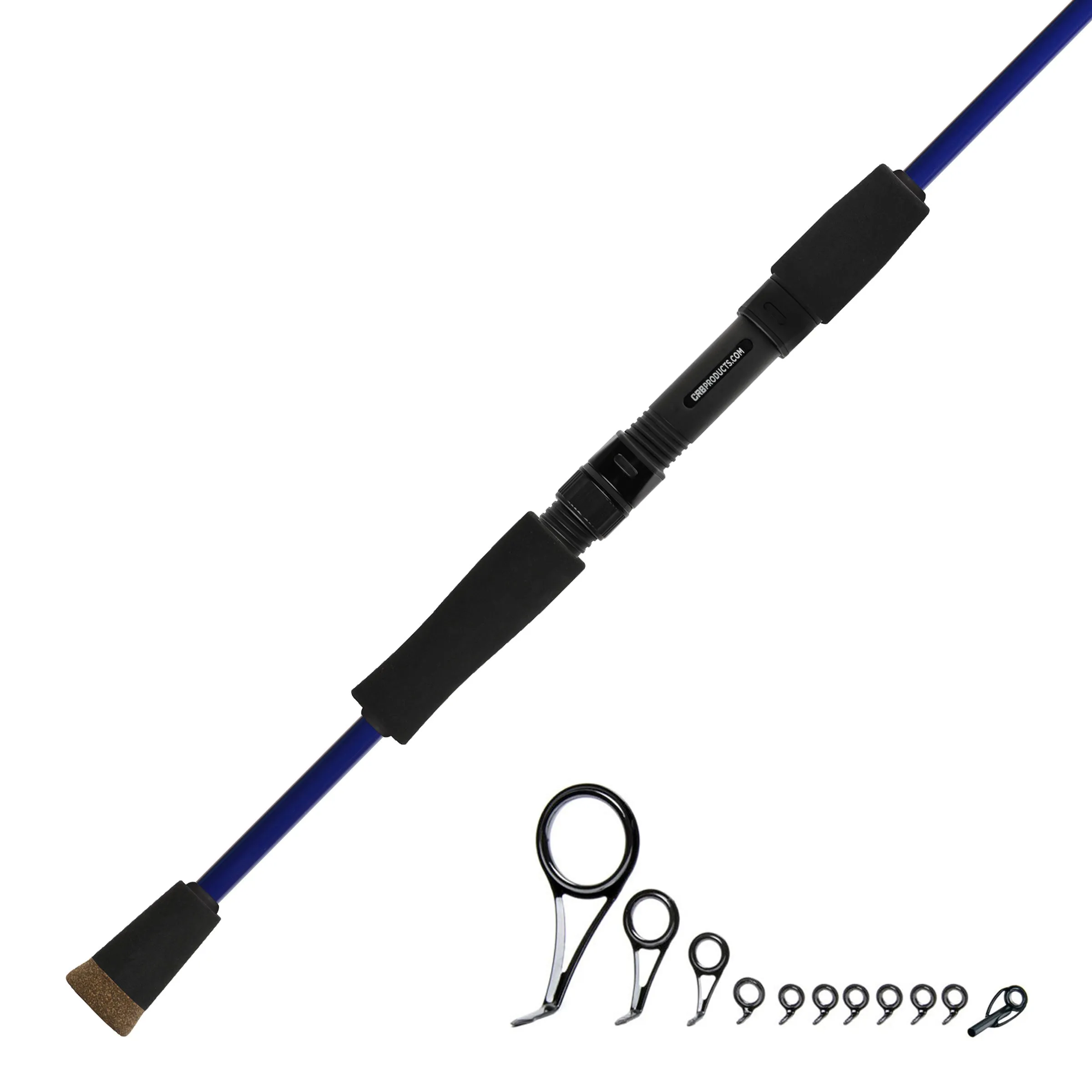 CRB 6'6" Light 2-Piece Color Spinning Rod Kit