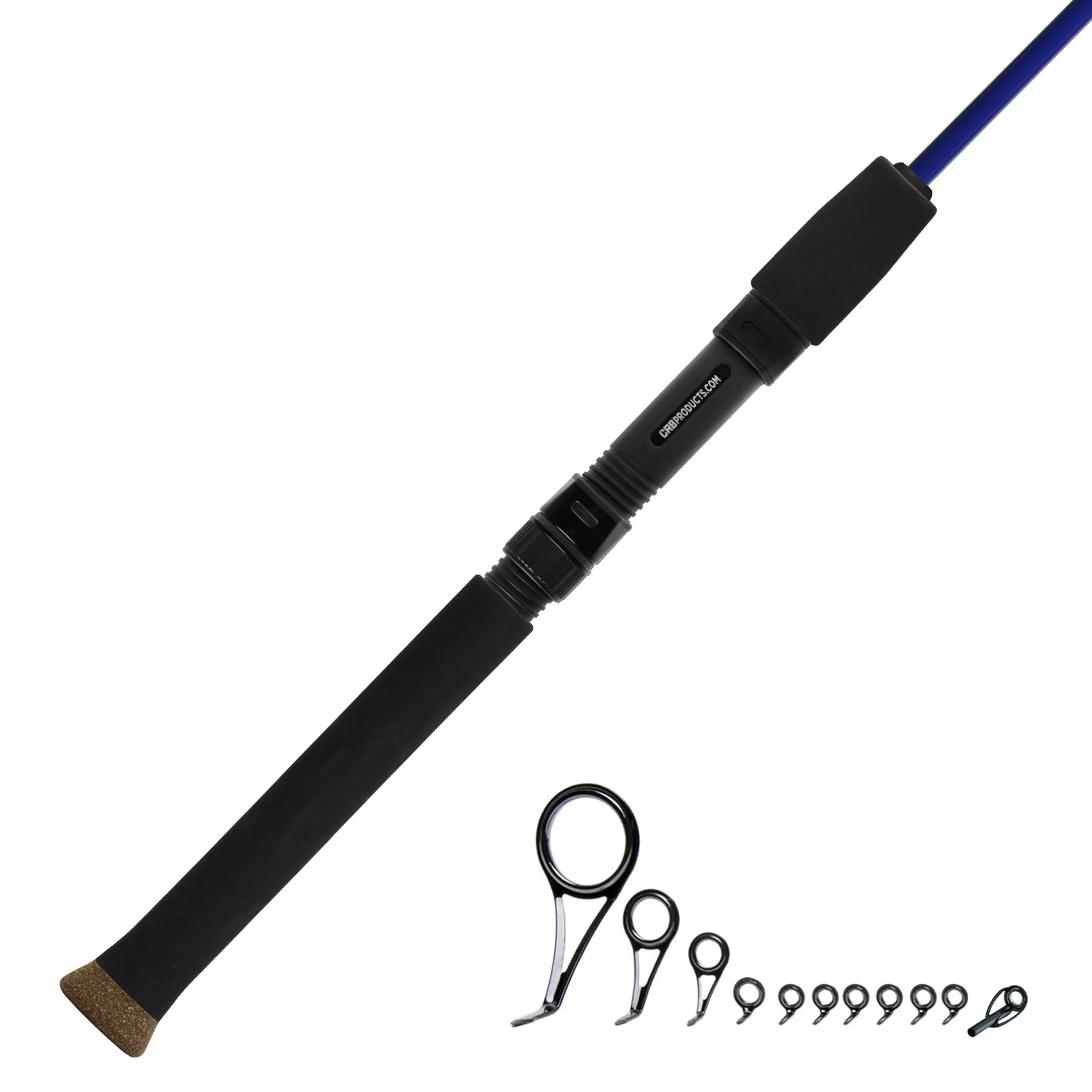 CRB 6'6" Med-Light 2-Piece Color Spinning Rod Kit