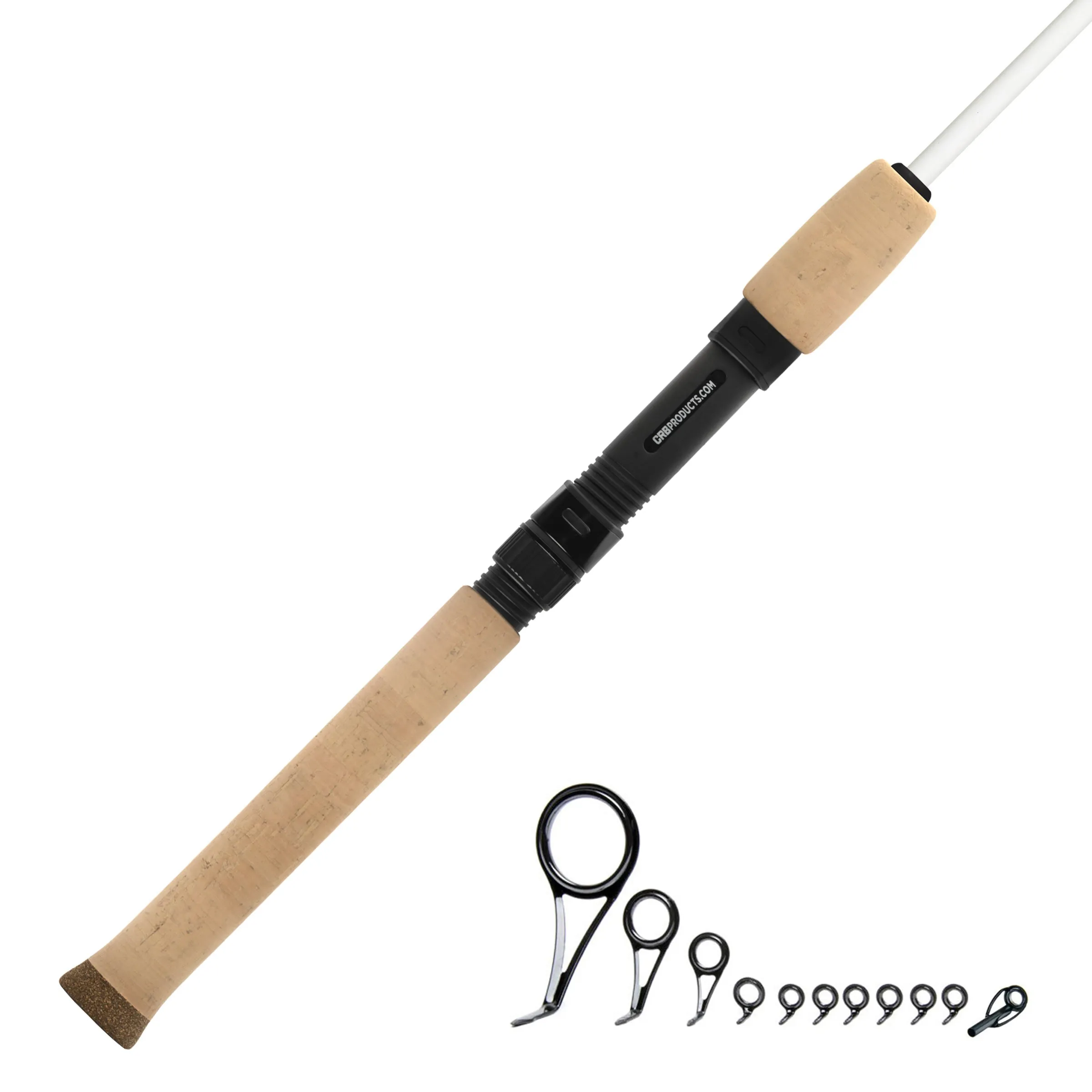 CRB 6'6" Med-Light 2-Piece Color Spinning Rod Kit