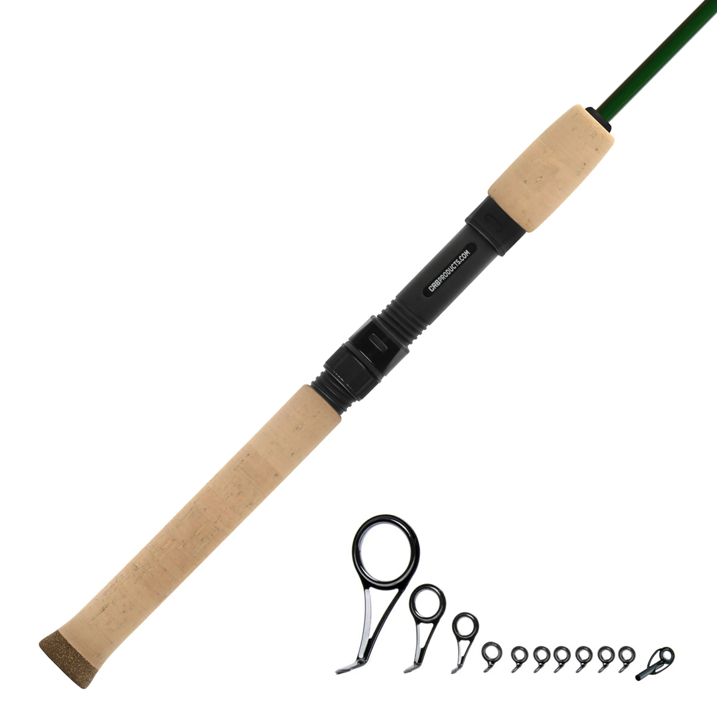 CRB 6'6" Med-Light 2-Piece Color Spinning Rod Kit