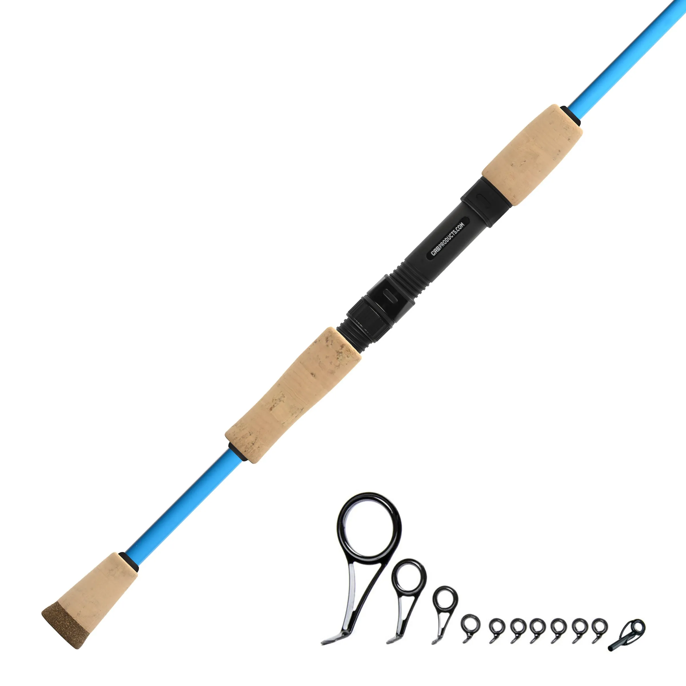 CRB 7'0" Med-Light 2-Piece Color Spinning Rod Kit