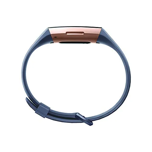 Fitbit Charge 3 Fitness Activity Tracker (Rose Gold and Blue Grey) with Offer on Accessory