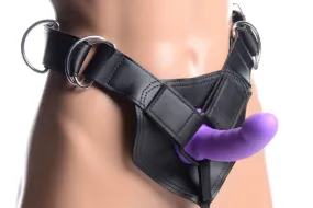 Flaunt Strap On with Purple Silicone Dildo