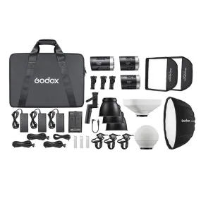 Godox ML-Kit2 ML60Bi & ML30Bi Bi-Colour 3 Head LED Light Kit