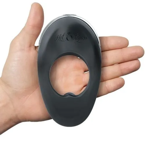 Hot Octopuss Atom Plus Rechargeable Dual Motor Vibrating Penis Ring Black