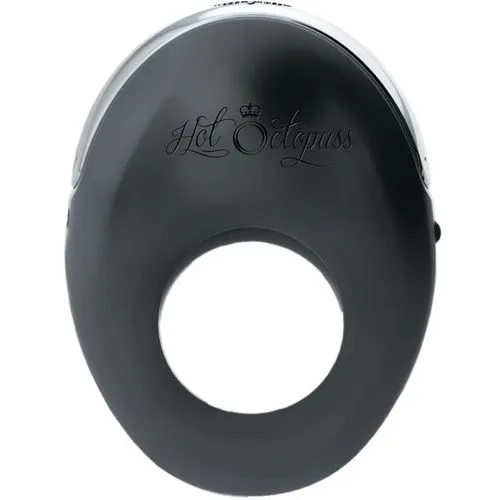 Hot Octopuss Atom Rechargeable Powerful Vibrating Penis Ring Black