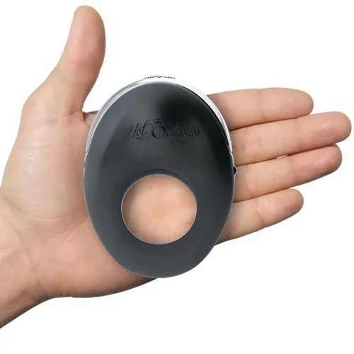 Hot Octopuss Atom Rechargeable Powerful Vibrating Penis Ring Black