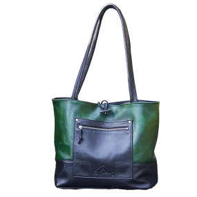 Large Leather Tote Bag - Customizable Colours