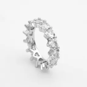 Love Heart CZ Ring