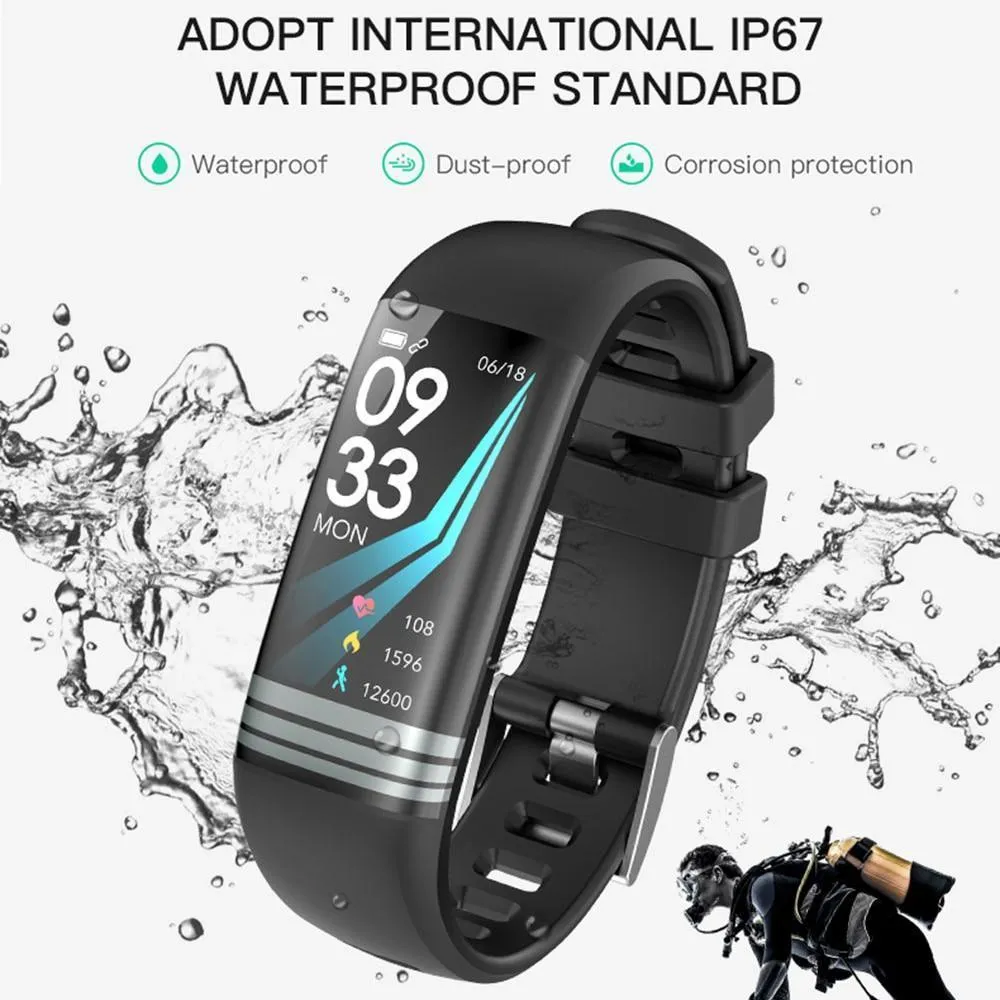 New Fitness Bracelet Blood Pressure Heart Rate Monitor Smart Band Watch Multi-Sport Mode For iPhone Android