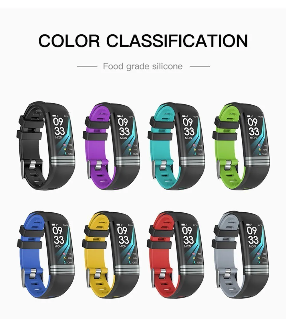 New Fitness Bracelet Blood Pressure Heart Rate Monitor Smart Band Watch Multi-Sport Mode For iPhone Android