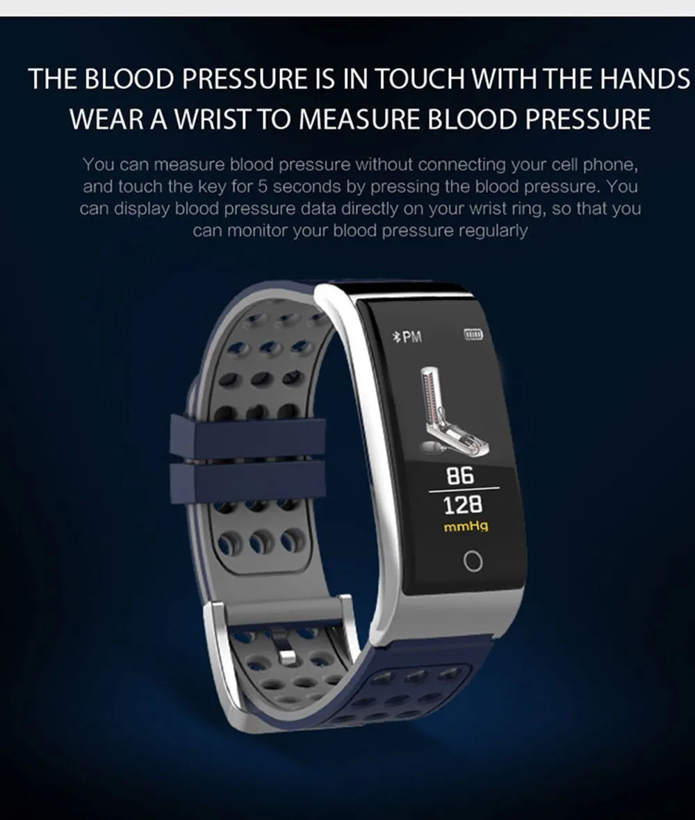 New IP67 Waterproof Smart Bracelet Blood Pressure Fitness Tracker Watch Bracelet For iPhone Android