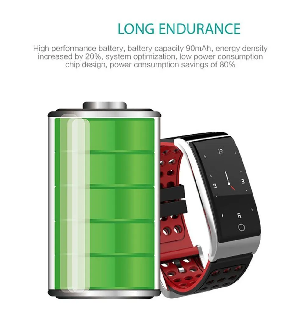 New IP67 Waterproof Smart Bracelet Blood Pressure Fitness Tracker Watch Bracelet For iPhone Android