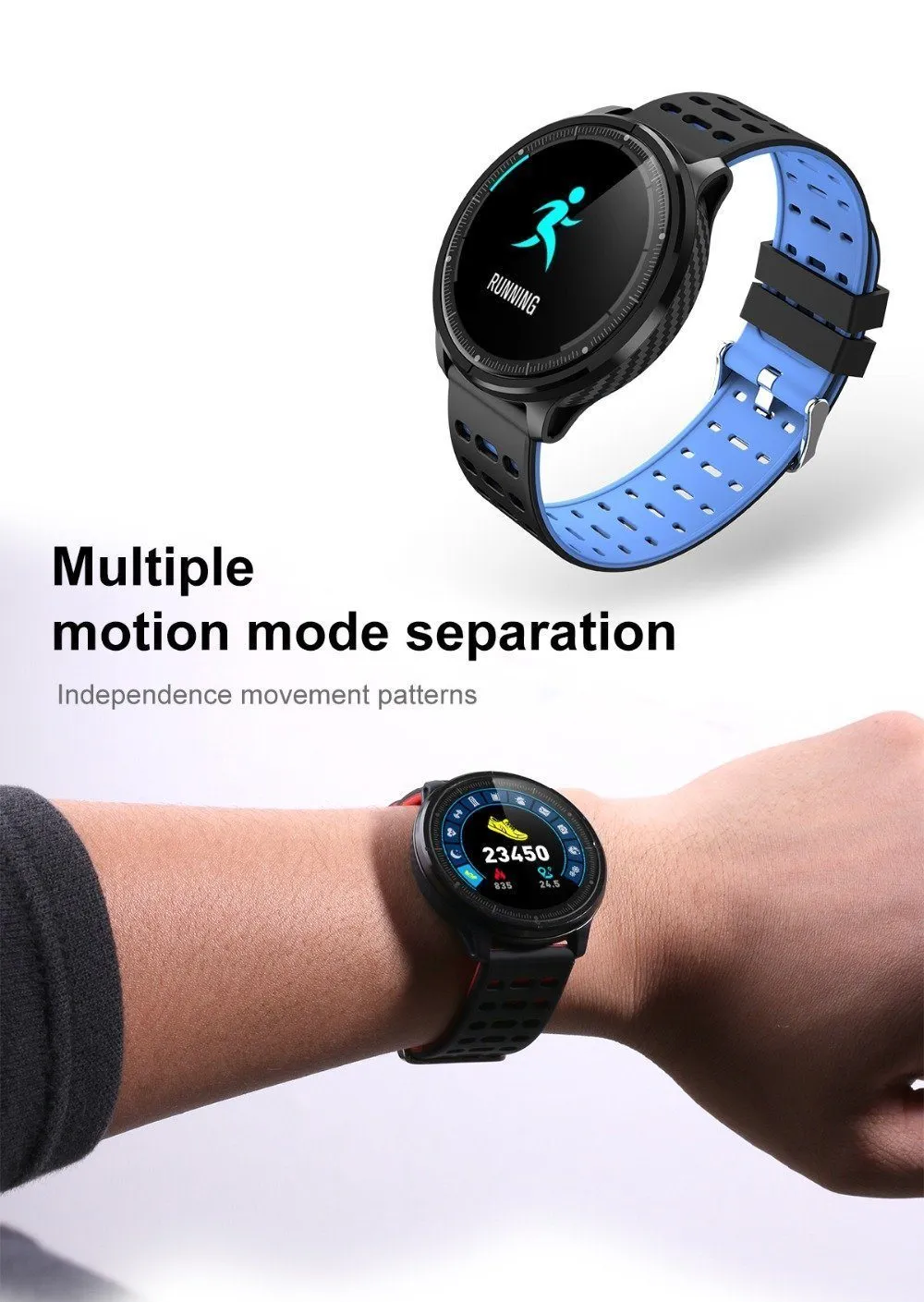 New IP68 Waterproof Smart Watch Heart Rate Blood Pressure Monitor Sport Activity Sleep Tracker For iPhone Android