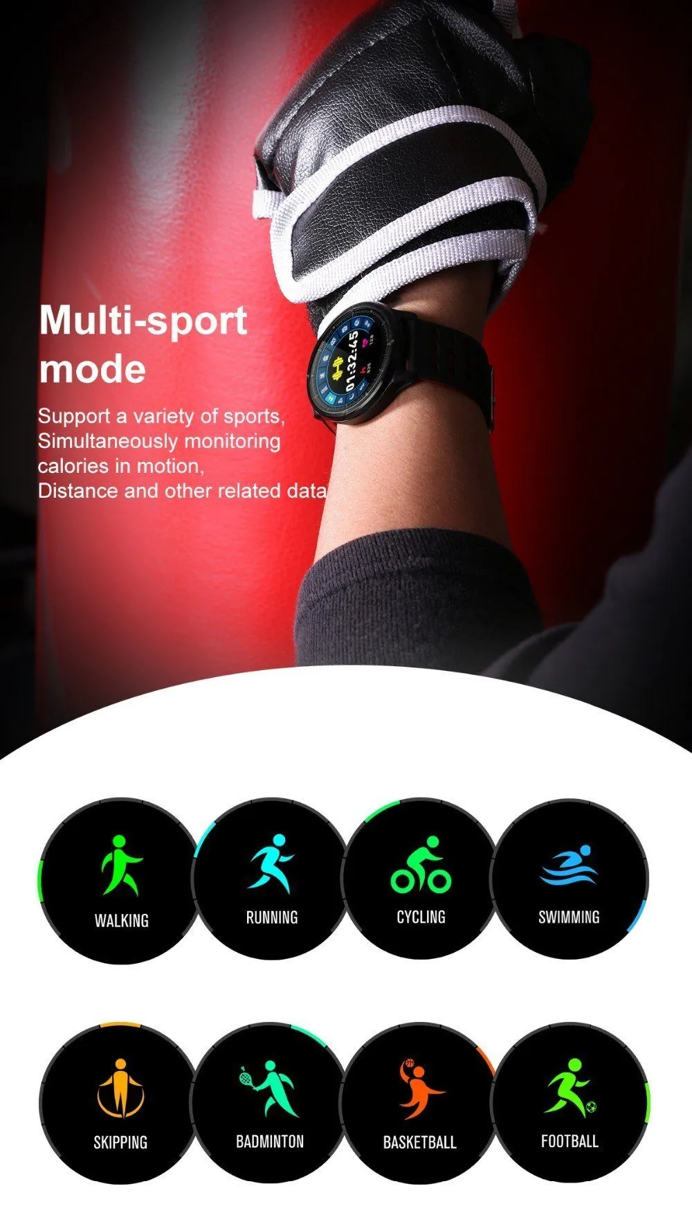 New IP68 Waterproof Smart Watch Heart Rate Blood Pressure Monitor Sport Activity Sleep Tracker For iPhone Android