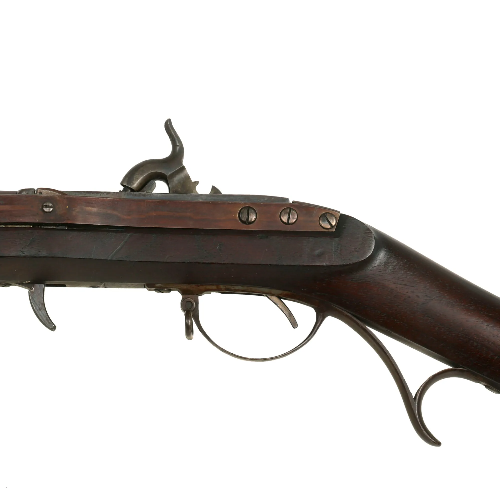 Original Excellent U.S Harpers Ferry Rare Type II Hall Model 1819 Breech Loading Rifle Converted to Percussion - dated 1831