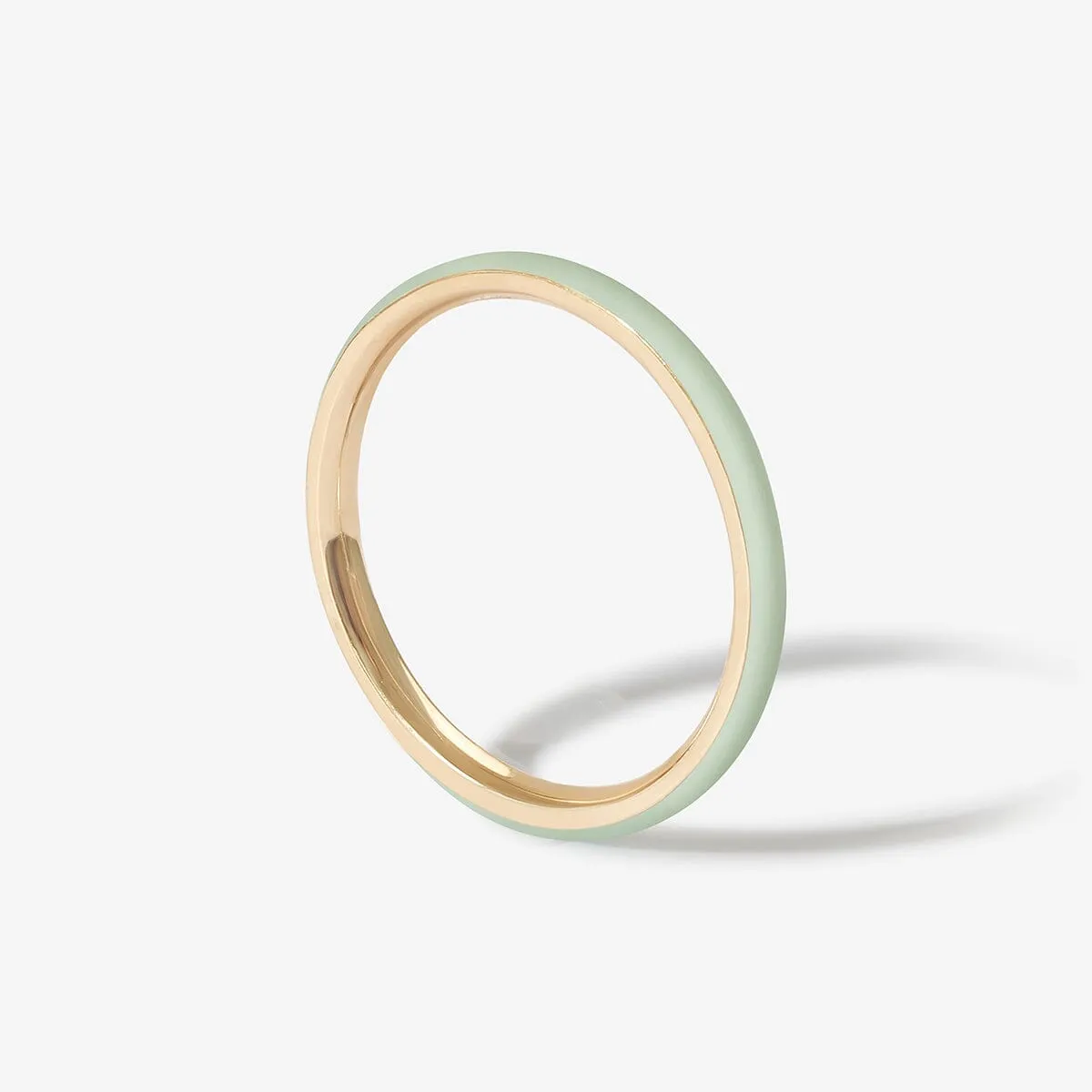 Ride mint enamel ring