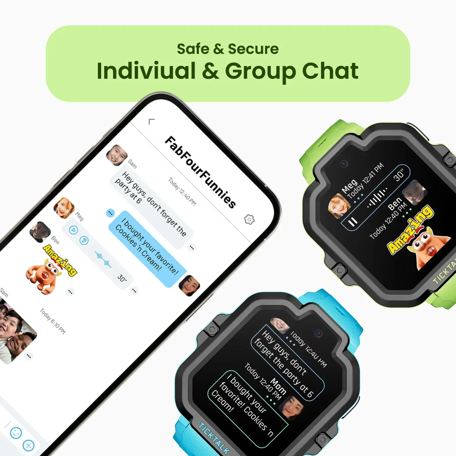 TickTalk 5 Kids Safe Smartwatch with GPS